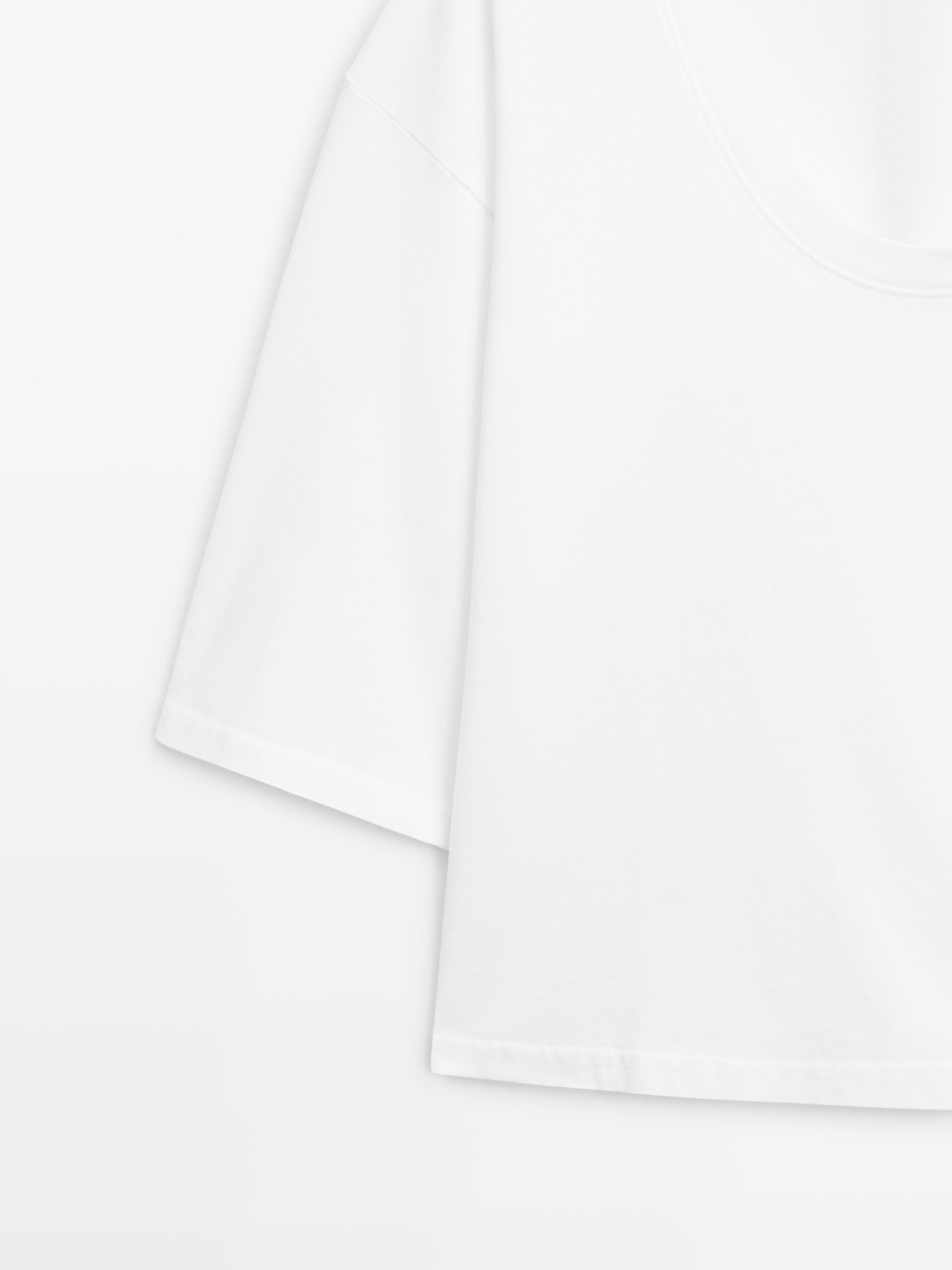 T-shirt col ras du cou 100 % coton